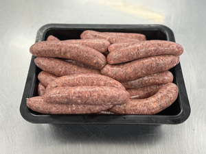 Venison – Pepper raisin sausages – Scotty's Meats