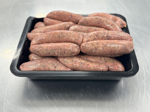 Beef – Bacon sausages – Scotty's Meats