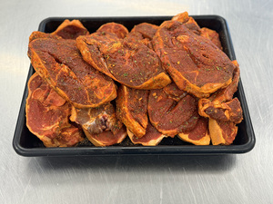 Lamb – Shoulder chops oriental mint – Scotty's Meats