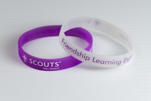 Miscellaneous: WRISTBAND - SCOUTS NEW ZEALAND - GLOW IN THE DARK