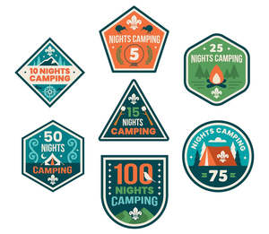 Badges: BLANKET PATCH - NIGHTS CAMPING