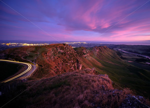 Products: Te Mata Peak at sunrise, Hawke's Bay, New Zealand - SCP Stock