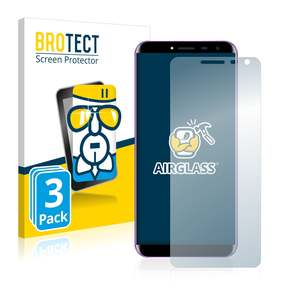 Oukitel C8: 3x BROTECT AirGlass Glass Screen Protector for Oukitel C8