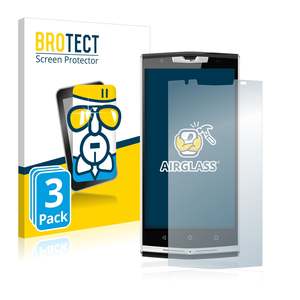 Oukitel K10000 Pro: 3x BROTECT AirGlass Glass Screen Protector for Oukitel K10000 Pro