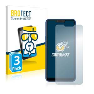 Oppo Realme C1 2019: 3x BROTECT AirGlass Glass Screen Protector for Oppo Realme C1 2019