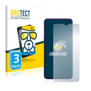 Oppo Reno Z: 3x BROTECT AirGlass Glass Screen Protector for Oppo Reno Z