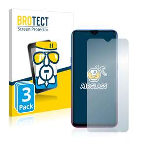 Oppo Rx17 Neo: 3x BROTECT AirGlass Glass Screen Protector for Oppo RX17 Neo