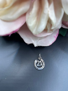 STERLING SILVER 21st SHOE PENDANT scsaddlery