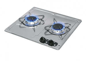 Cook Tops: CAN 2 Burner Stainless Steel Marine Hob PC1322