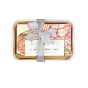 Products: Hand-Finished Moisturising Soap & Soap Tray – Blush Peony – Scullys Home & Beauty