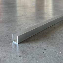75 x 25 x 3mm U Channel 5.95M - SD ALUMINIUM