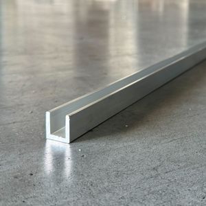 8 x 9.3 x 0.65mm U Channel 5.95M - SD ALUMINIUM