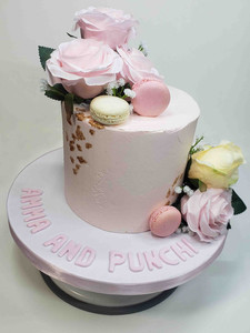 Products: Pink Macarons & Roses SD Cakes