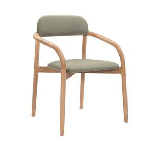 Marco Teak Outdoor Dining Armchair – Alga (Natural Green)