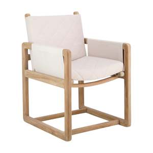 Carlos Outdoor Teak Dining Armchair