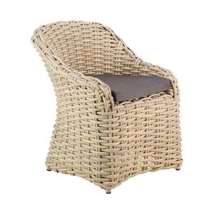 Outdoor Dining Chairs: Julia Outdoor Wicker Dining Armchair