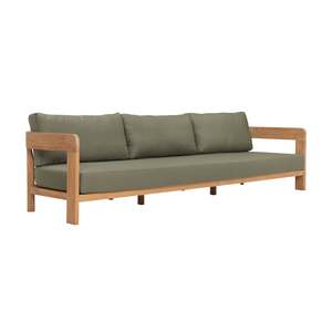 Outdoor Sofas: Cove Teak Outdoor Sofa: 3-Seater