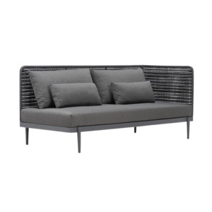 Outdoor Sofas: Escape Modular Left Arm 2-Seat Sofa (Graphite)