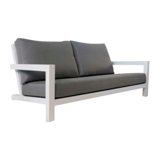 Outdoor Sofas: Granada Aluminium Outdoor Sofa (White)