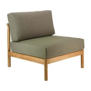 Outdoor Sectionals: Giovanni Teak and Rope Modular Centre Seating