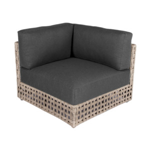 Outdoor Sectionals: Logan Outdoor Wicker Sectional Corner (Natural)