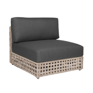 Logan Outdoor Wicker Sectional Centre (Natural)