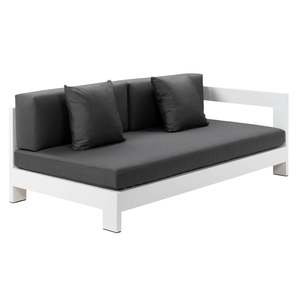 Amalfi Aluminium Outdoor Daybed Left (White)