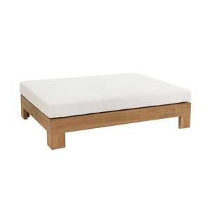 Outdoor Ottomans: Amalfi Teak Outdoor Ottoman