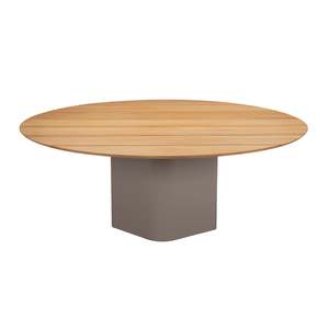 Outdoor Dining Tables: Monte Carlo Round Teak Dining Table