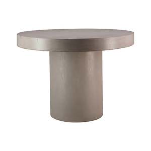 Outdoor Dining Tables: Bercelona Concrete Round Dining Table