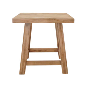 Outdoor Bar Tables: Blok Teak Outdoor Bar Table