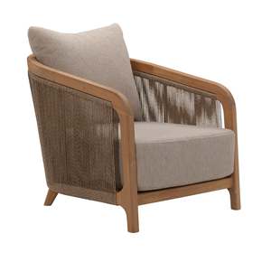 Outdoor Lounge Chairs: Fiorella Outdoor Teak Lounge Chair