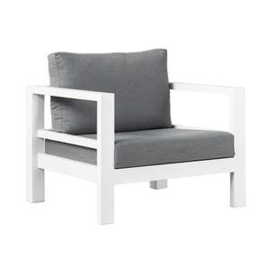 Outdoor Lounge Chairs: Amazon Aluminium Outdoor Lounge Chair (White)