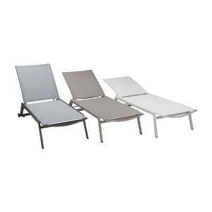 Outdoor Sun Loungers: Vomo Aluminium Stackable Sun Lounger