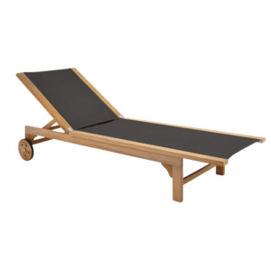 Outdoor Sun Loungers: Tango Teak and Mesh Sun Lounger