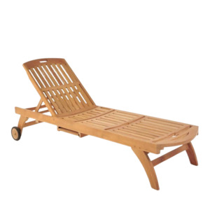 Outdoor Sun Loungers: Maui Teak Sun Lounger