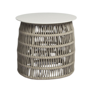 Outdoor Side Accent Tables: Luci Rope Outdoor Side Table