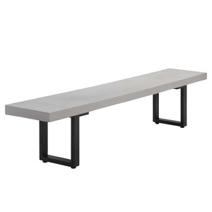 Outdoor Benches: Sorrento Concrete and Aluminium Outdoor Bench
