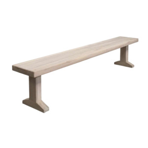 Outdoor Benches: Sherman Outdoor Reclaimed Teak Backless Bench