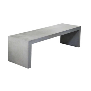 Raw Modern Lightweight Concrete Bench