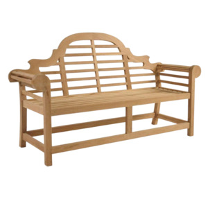 Outdoor Benches: Lutyens Teak 2-Seater Garden Bench