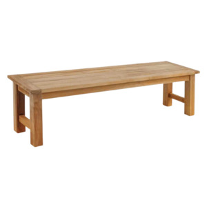 Outdoor Benches: Hampton Outdoor Teak Backless Bench
