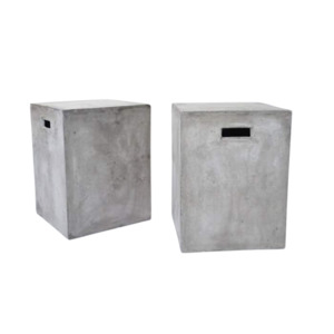Outdoor Stools: Blok Square Concrete Letter Box
