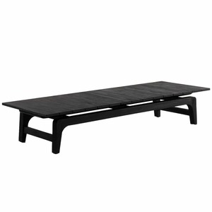 Outdoor Coffee Tables: Copenhague Black Reclaimed Teak Coffee Table