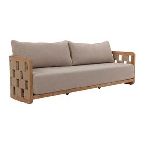 Lounge: Adriana Outdoor Teak 3-Seater Sofa
