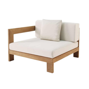 Lounge: Amalfi Teak Outdoor Sectional Corner (Right)