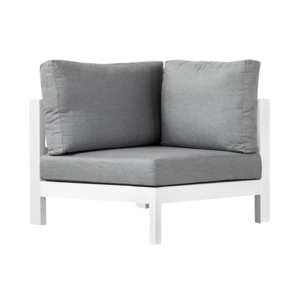 Amazon Aluminium Collection White: Amazon Aluminium Outdoor Sectional Corner - White