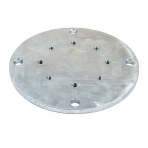 Steel On Ground Umbrella Mount Plate: Portofino - St Tropez