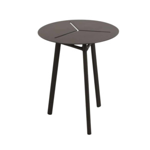 Outdoor Side Accent Tables: Lona Aluminium Round Side Table