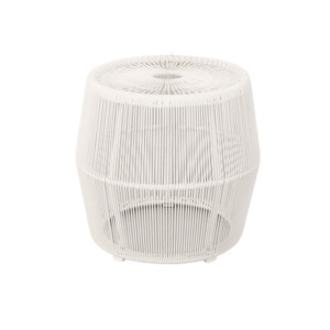 Outdoor Side Accent Tables: Barrel Outdoor Wicker Accent Table